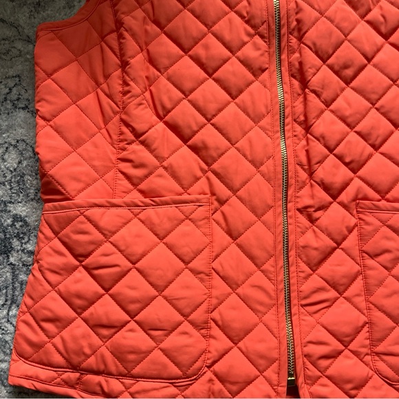 Women’s Ralph Lauren Quilted Vest Large Orange - Picture 4 of 9